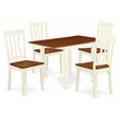 Pemberly Row Traditional 5-piece Wood Dining Set in Buttermilk/Cherry
