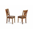 Pemberly Row 5-piece Dining Table and Chair Set in Saddle Brown