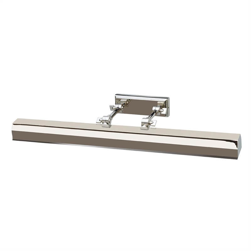 Pemberly Row 1-Light Large Metal Wall Sconce in Polished Nickel