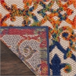 Pemberly Row Contemporary 2'x6' Multicolor Indoor/Outdoor Rug