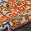Pemberly Row Contemporary 2'x6' Multicolor Indoor/Outdoor Rug