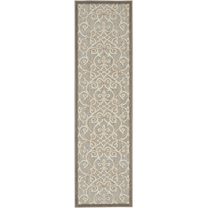 Pemberly Row Contemporary 2'3&quotx10' Natural Indoor/Outdoor Rug