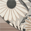 Pemberly Row Modern / Contemporary 8' Round Beige Fabric Area Rug