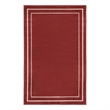 Pemberly Row 3'x5' Brick/Ivory Contemporary Indoor/Outdoor Rug