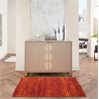 Pemberly Row Modern / Contemporary 3'x5' Red Indoor/Outdoor Rug