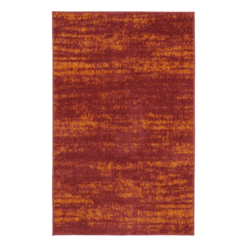 Pemberly Row Modern / Contemporary 3'x5' Red Indoor/Outdoor Rug