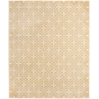 Pemberly Row Contemporary Home 6'x9' Fabric Beige Ivory Area Rug