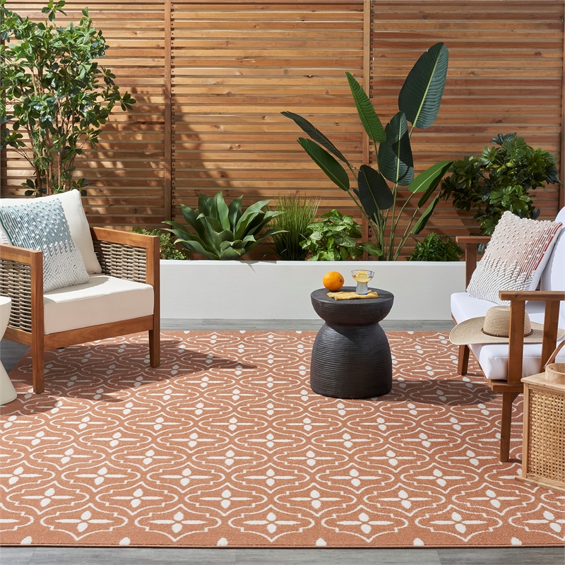 Pemberly Row Modern / Contemporary Home 6'x9' Copper Area Rug