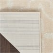 Pemberly Row Modern / Contemporary 4'x6' Ivory Beige Fabric Area Rug