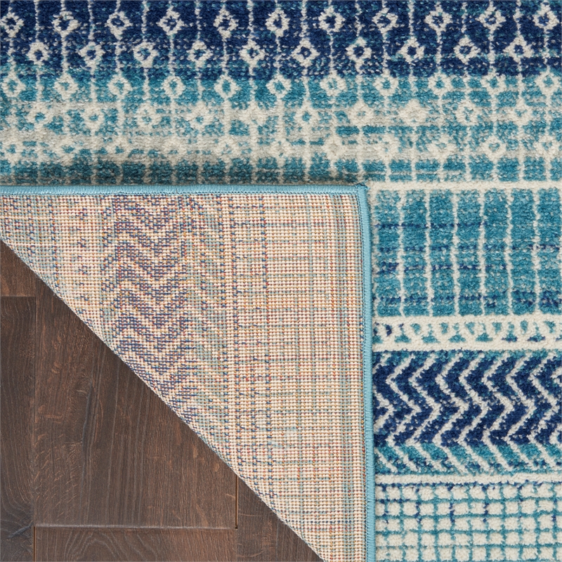 Pemberly Row Modern / Contemporary Home 6'x9' Navy Blue Area Rug