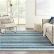 Pemberly Row Modern / Contemporary Home 6'x9' Navy Blue Area Rug
