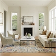 Pemberly Row 7'x10' Ivory Multicolor Fabric Bohemian Area Rug