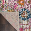 Pemberly Row 8' Runner Pink and Gray Fabric Bohemian Area Rug