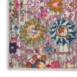 Pemberly Row 8' Runner Pink and Gray Fabric Bohemian Area Rug