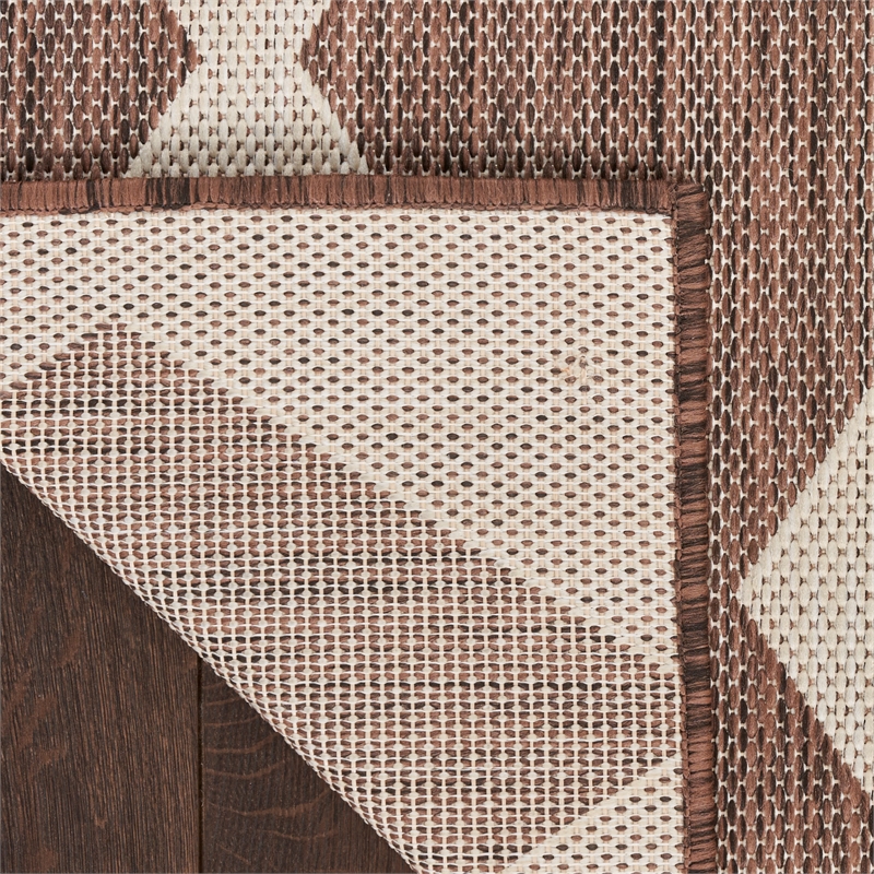 Pemberly Row Contemporary Home 4'x6' Fabric Natural Area Rug