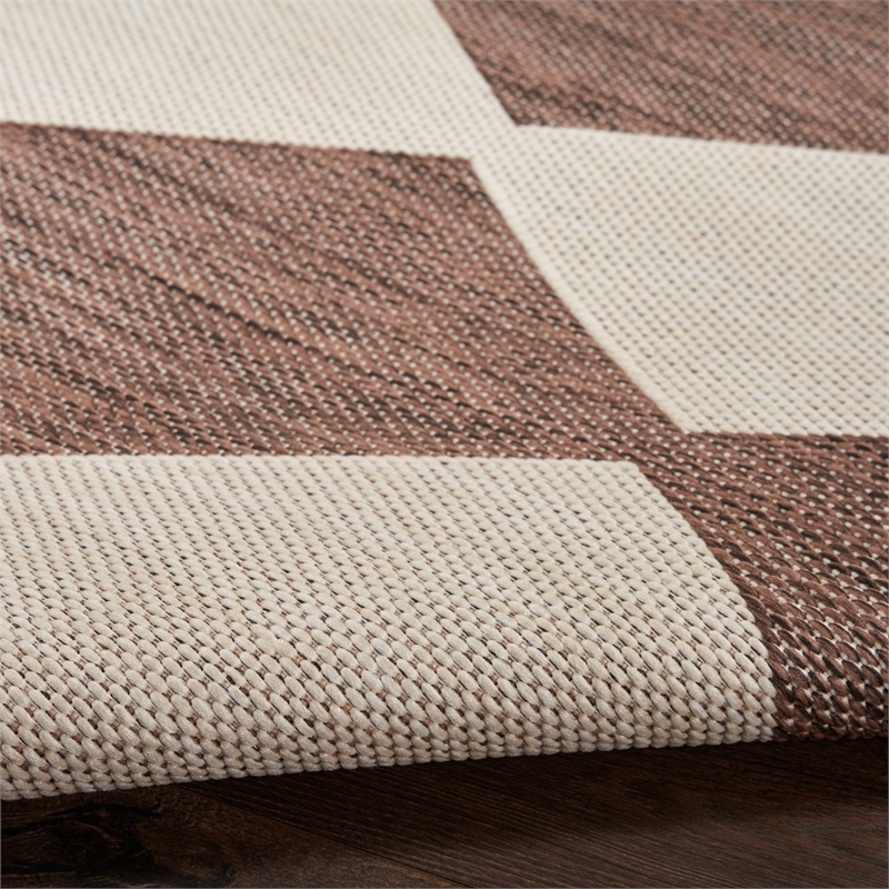 Pemberly Row Contemporary Home 4'x6' Fabric Natural Area Rug