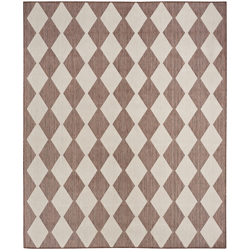 Pemberly Row Contemporary Home 8'x10' Fabric Natural Area Rug