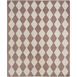 Pemberly Row Contemporary Home 8'x10' Fabric Natural Area Rug