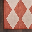 Pemberly Row Contemporary Home 4'x6' Fabric Terracotta Area Rug