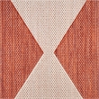 Pemberly Row Contemporary Home 4'x6' Fabric Terracotta Area Rug