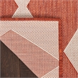 Pemberly Row Contemporary Home 4'x6' Fabric Terracotta Area Rug
