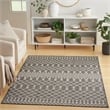 Pemberly Row Modern / Contemporary 5'x7' Fabric Charcoal Area Rug