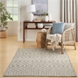 Pemberly Row Modern / Contemporary 7'x10' Fabric Light Gray Area Rug