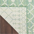 Pemberly Row Modern / Contemporary 9'x12' Fabric Blue Green Area Rug