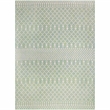 Pemberly Row Modern / Contemporary 9'x12' Fabric Blue Green Area Rug