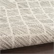 Pemberly Row Modern / Contemporary 8'x10' Fabric Light Gray Area Rug