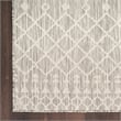 Pemberly Row Modern / Contemporary 8'x10' Fabric Light Gray Area Rug