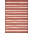 Pemberly Row Modern / Contemporary 7'x10' Fabric Terracotta Area Rug