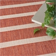 Pemberly Row Modern / Contemporary 7'x10' Fabric Terracotta Area Rug