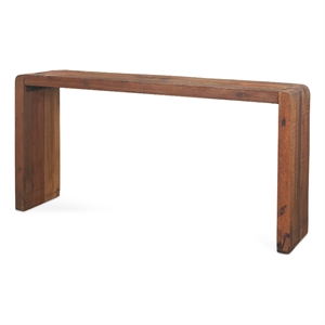 Pemberly Row Contemporary Rustic Brown Reclaimed Wood Console Table