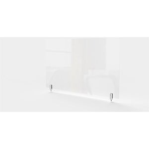 Pemberly Row Plastic 18&quotx29&quot Partition Extender with Screws in Clear