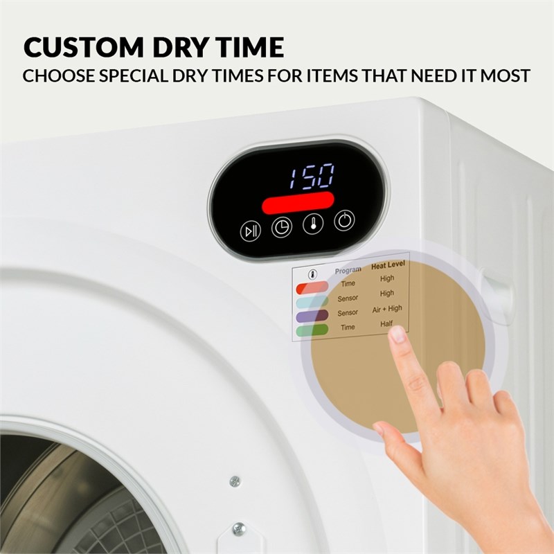 Pemberly Row 3.5 cu.ft. 110V Compact Digital Vented Sensor/Refresh Dryer
