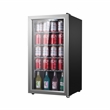 Pemberly Row Can/Beverage Refrigerator in Stainless Steel Silver