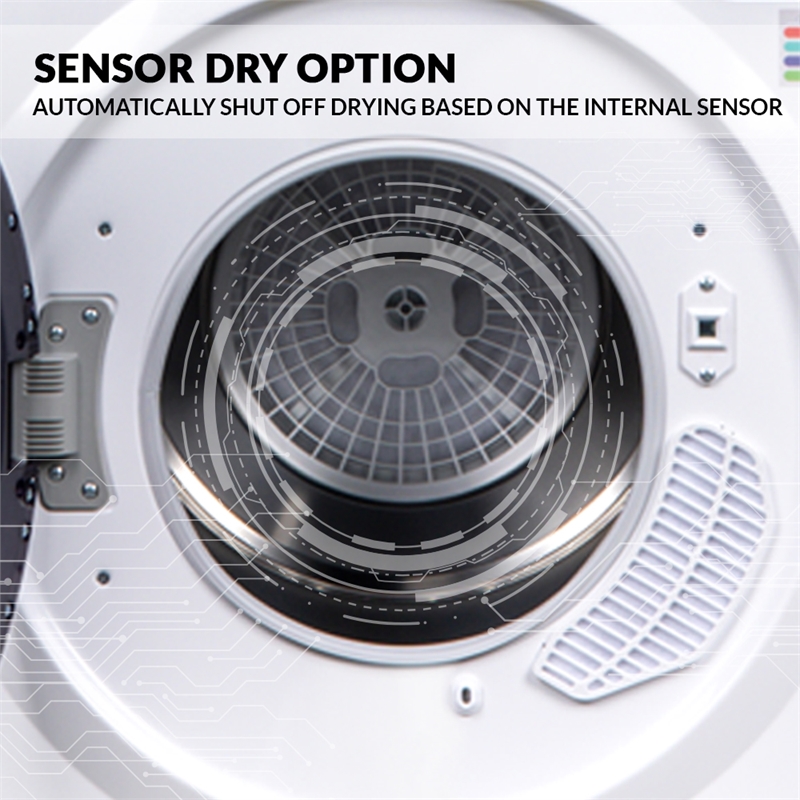 Pemberly Row Ultra Compact Short Vented Sensor Dryer 2.6cf/10lb LED Ops