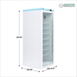 Pemberly Row 12.7cu.ft. Commercial Refrigerator - Glass Door & Temperature Alarm