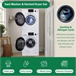 Pemberly Row Power Touch Compact 110V Washer & 220V Vented Digital 4cf Dryer