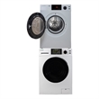 Pemberly Row Power Touch Compact 110V Washer & 220V Vented Digital 4cf Dryer