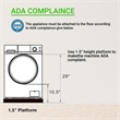 Pemberly Row Contemporary 1.62cf Plastic Washer Dryer in White
