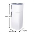 Pemberly Row Air Purifier with Sterilizer & Humidifier in White Stainless Steel