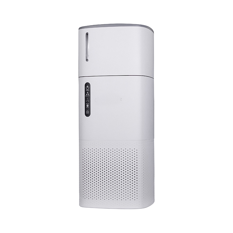 Pemberly Row Air Purifier with Sterilizer & Humidifier in White Stainless Steel
