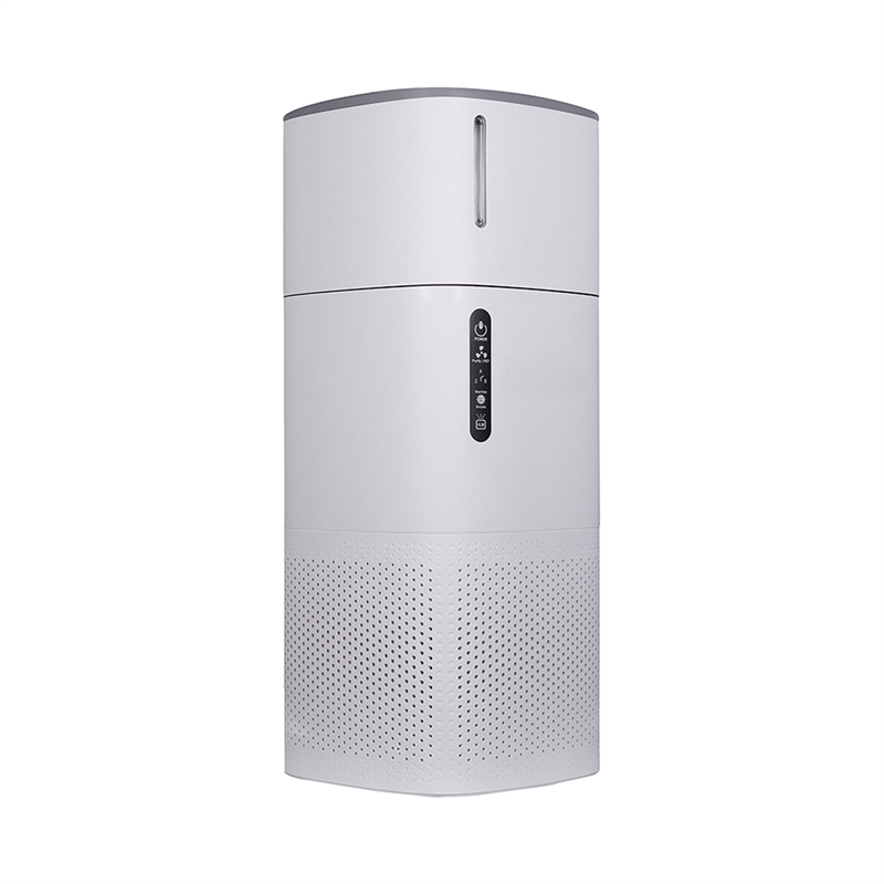 Pemberly Row Air Purifier with Sterilizer & Humidifier in White Stainless Steel