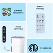Pemberly Row Air Purifier with Sterilizer & Humidifier in White Stainless Steel