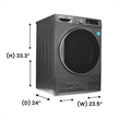Pemberly Row 4cf Dryer Condensing/Ventless Sanitize LED Display 220V