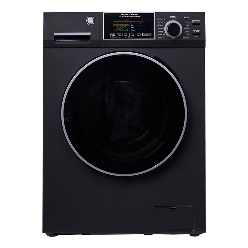 Pemberly Row All-In-One Convertible Washer-Dryer 18lb/1.9cf Sanitize Pet Cycle