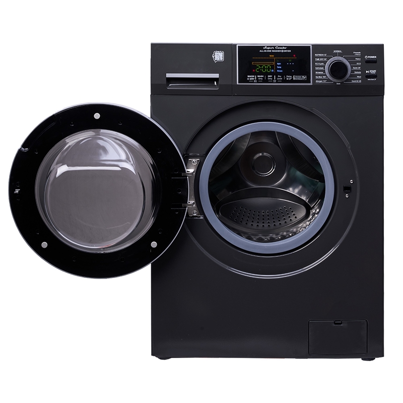 Pemberly Row All-In-One Convertible Washer-Dryer 18lb/1.9cf Sanitize Pet Cycle