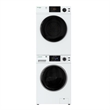 Pemberly Row Laundry Set 18 Lbs Washer 1.9cf&Vented Dryer 4cf Single Outlet 110V